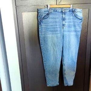 H&M Divided Women's Blue Relaxed Jeans Stretch Wear Ankle -Sz 20 Great Condition